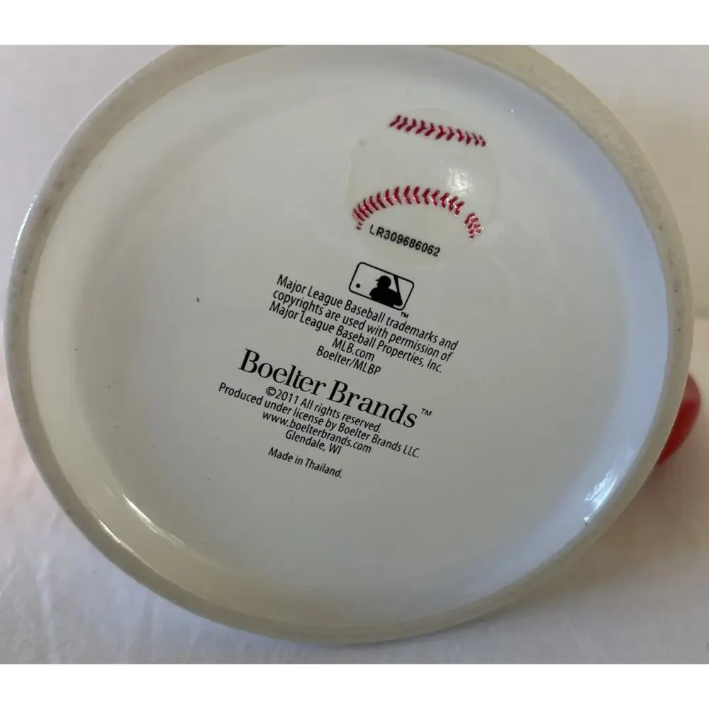 Boston Red Sox Sculpted Ceramic Tankard Mug by Boelter Brands Official Sticker - Picture 6 of 11